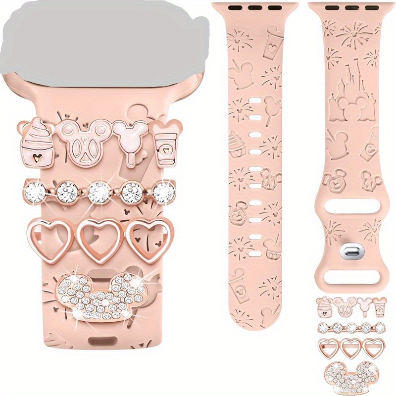 Smartwatch Watch Accessories - Adorable Cartoon-Themed Watch Strap Charms &