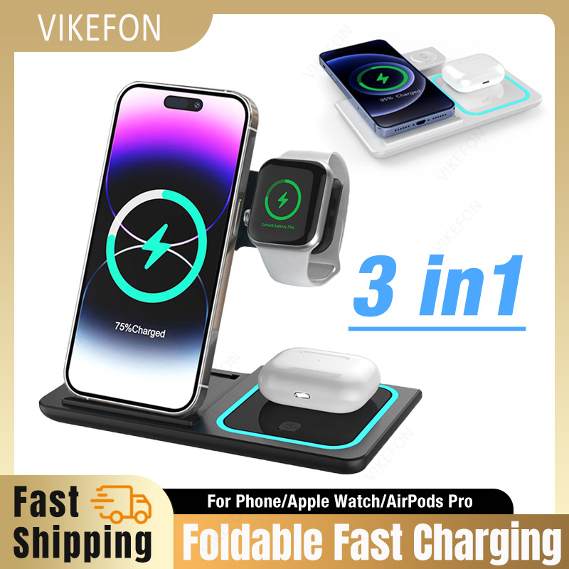 Smartwatch Ac - 3 In 1 Wireless Charger Foldable