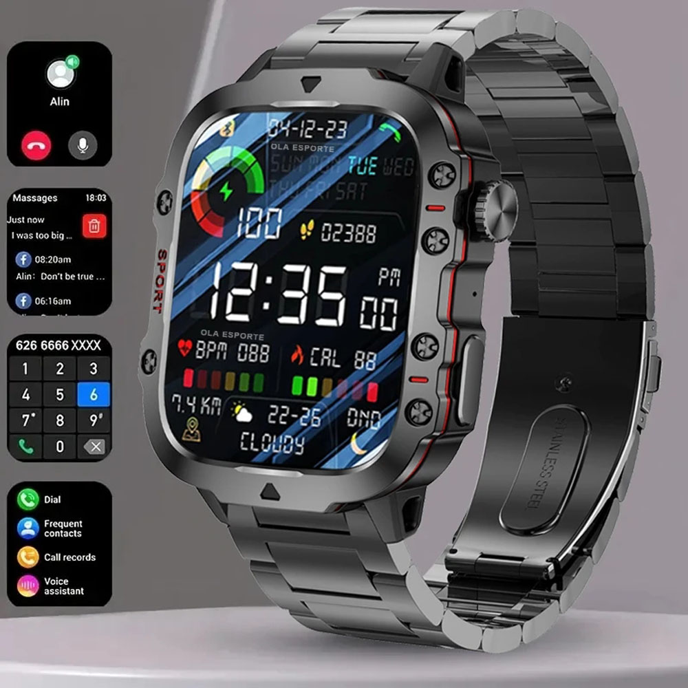 Smartwatch Face - 2025 New Military Smart Watch Men
