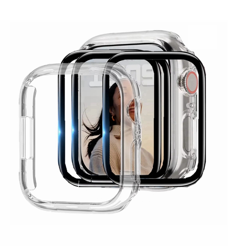 Smartwatch Band Accessories - 3 Screen Protector+1 Cover for Apple