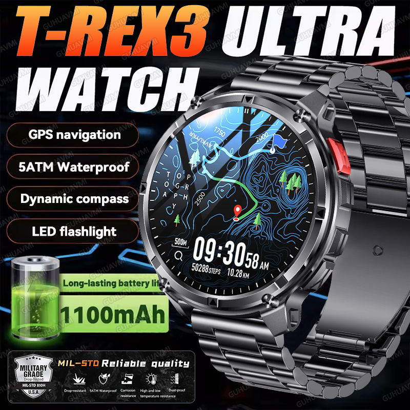 Smartwatch Store - 2026 New T-Rex3 Ultra 1100Mah Military