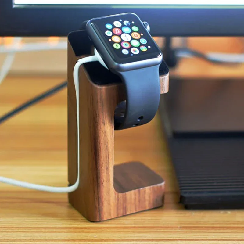 Wooden Apple Watch Charger Sta - Smartwatch Watch Accessories ulasan dan harga