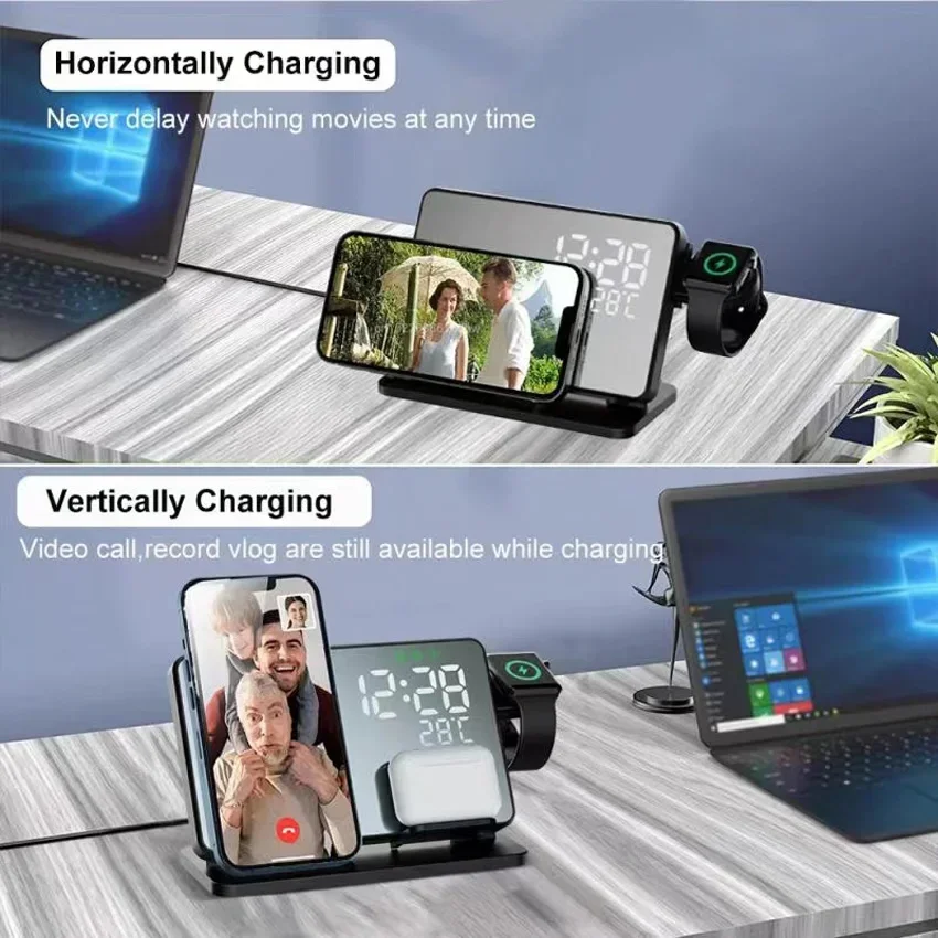 Wireless Charger Alarm Clock S - Smartwatch Ac ulasan dan harga