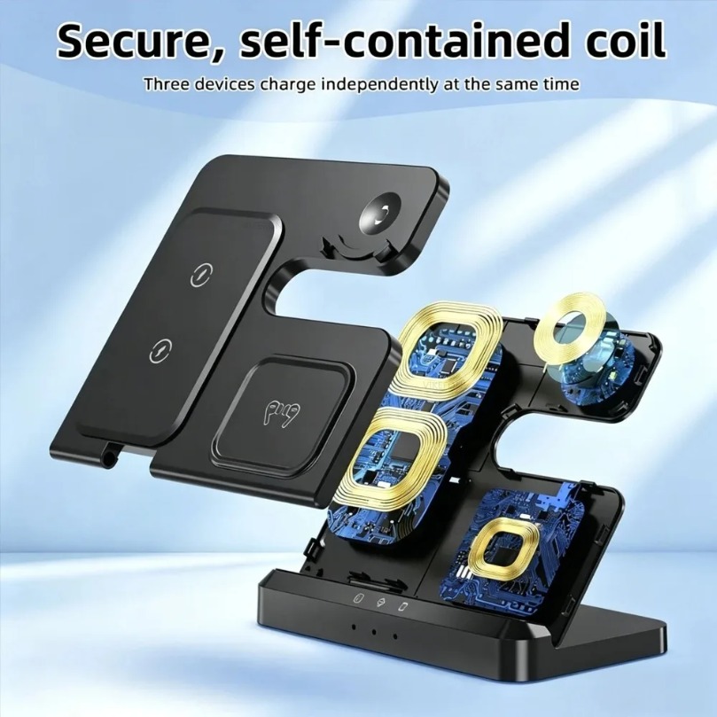 3 in 1 Fast Wireless Charger F - Wireless Charger Watch ulasan dan harga