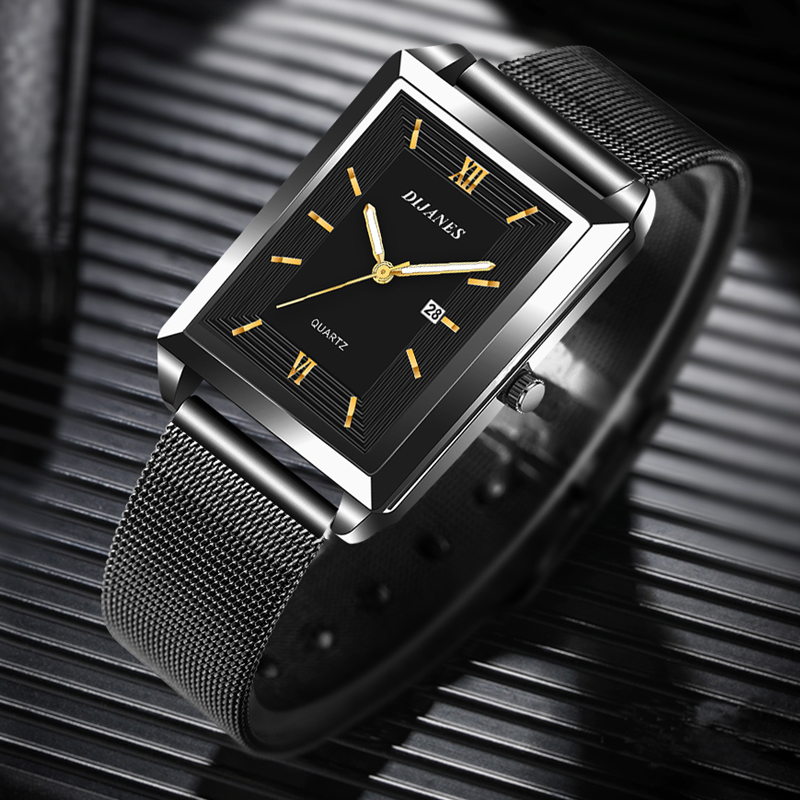 Men's Calendar Date Sport & Le - Stainless Mesh Band ulasan dan harga
