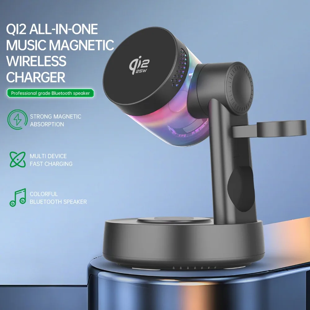 Qi2 25W RGB Light Magnetic Wir - Smartwatch Ac ulasan dan harga