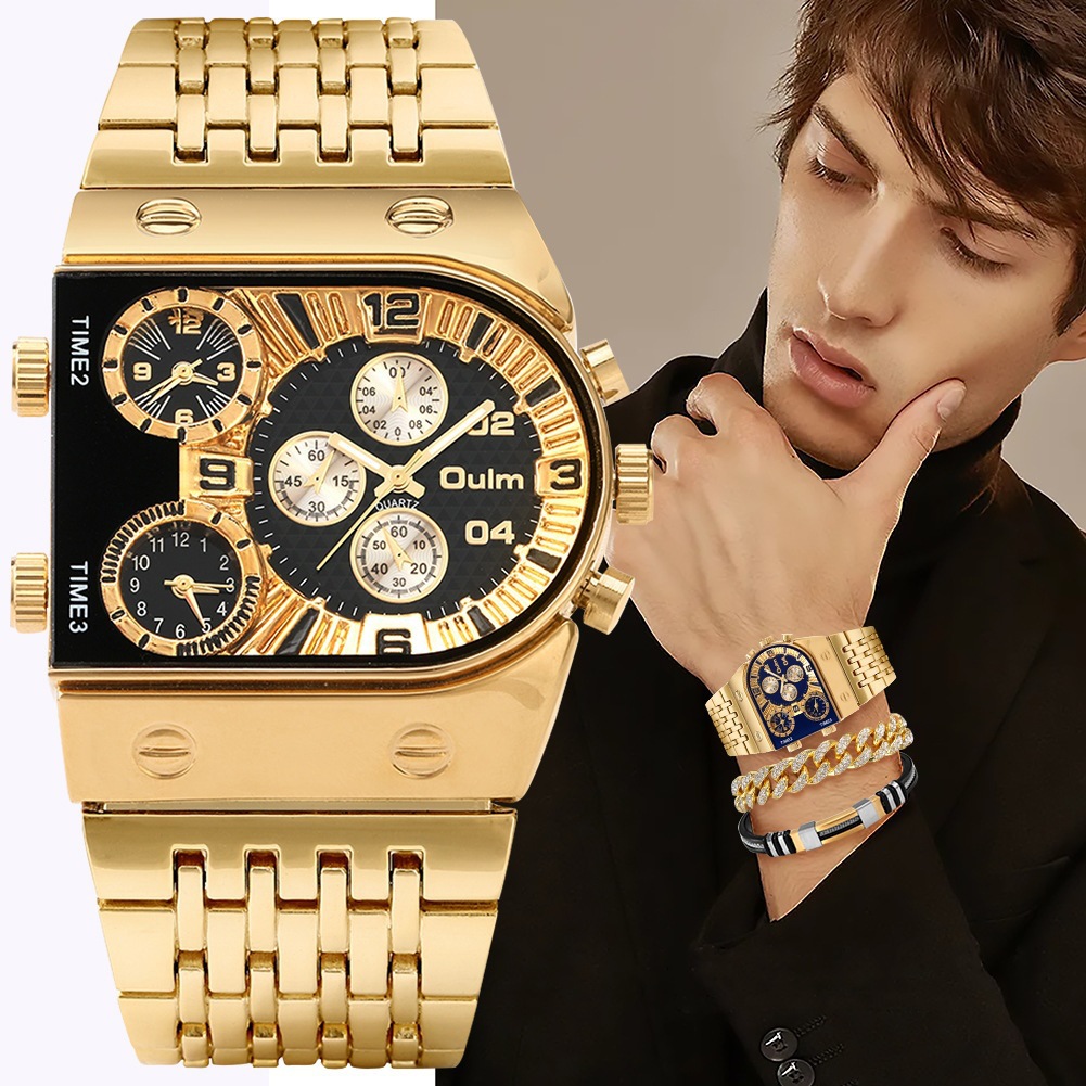 Men's luxury rectangular gold  - Smartwatch Face ulasan dan harga