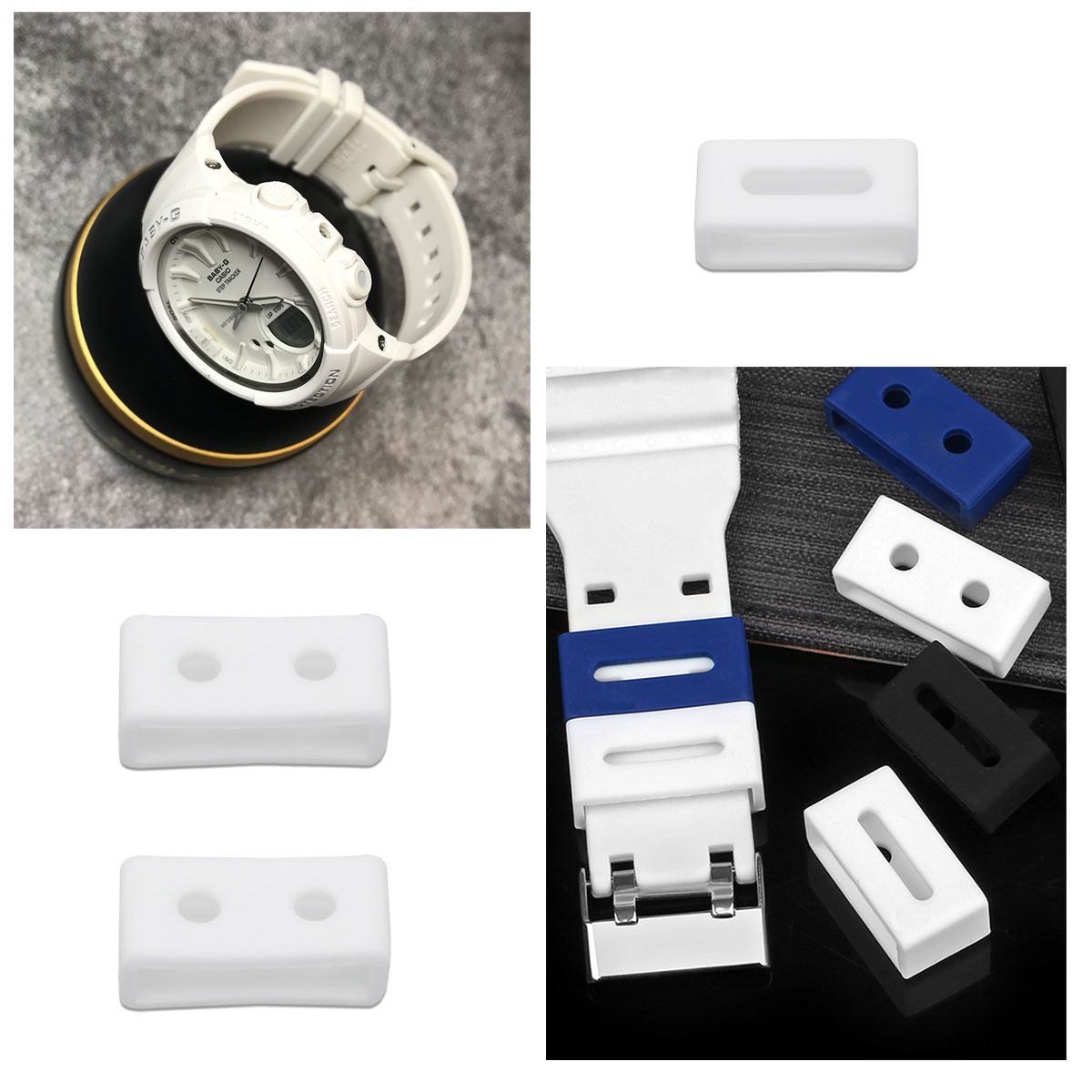 3Pcs Silicone Watch Band Loops - Silicone Band Replacement ulasan dan harga