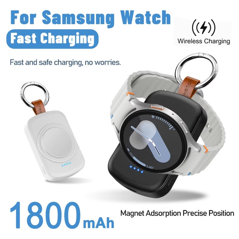 Portable 1800mAh Magnetic Wire - Wireless Charger Watch ulasan dan harga