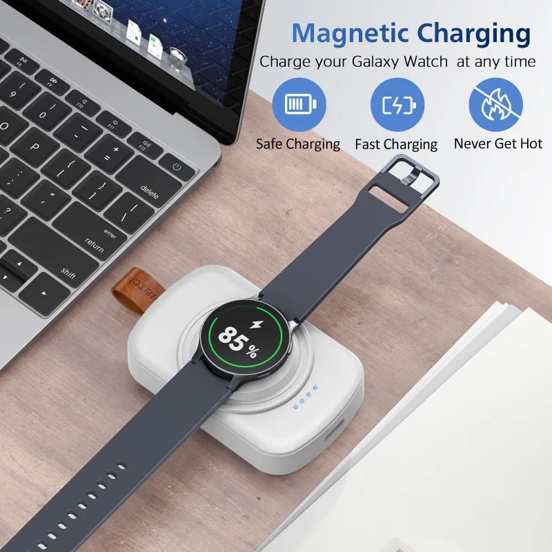 Portable 1800mAh Magnetic Wire - Wireless Charger Watch ulasan dan harga