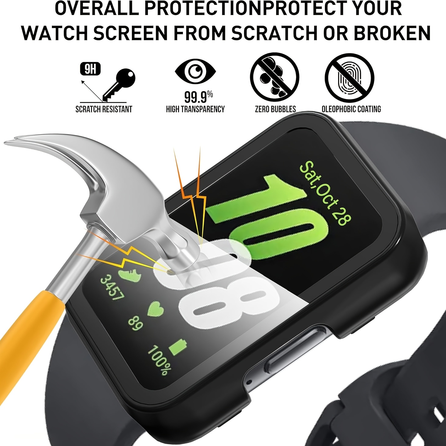 Glass+Case for Samsung Galaxy  - Samsung Smartwatch Accessories ulasan dan harga