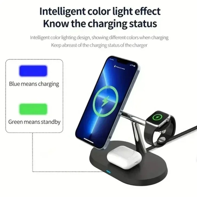 3 In 1 Opansten Magnetic Wirel - Wireless Charger Watch ulasan dan harga