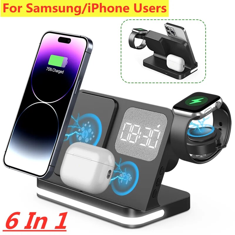 Wireless Charger Stand For iPh - Wireless Charger Watch ulasan dan harga