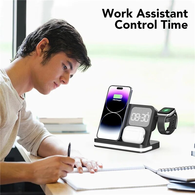 Wireless Charger Stand For iPh - Wireless Charger Watch ulasan dan harga