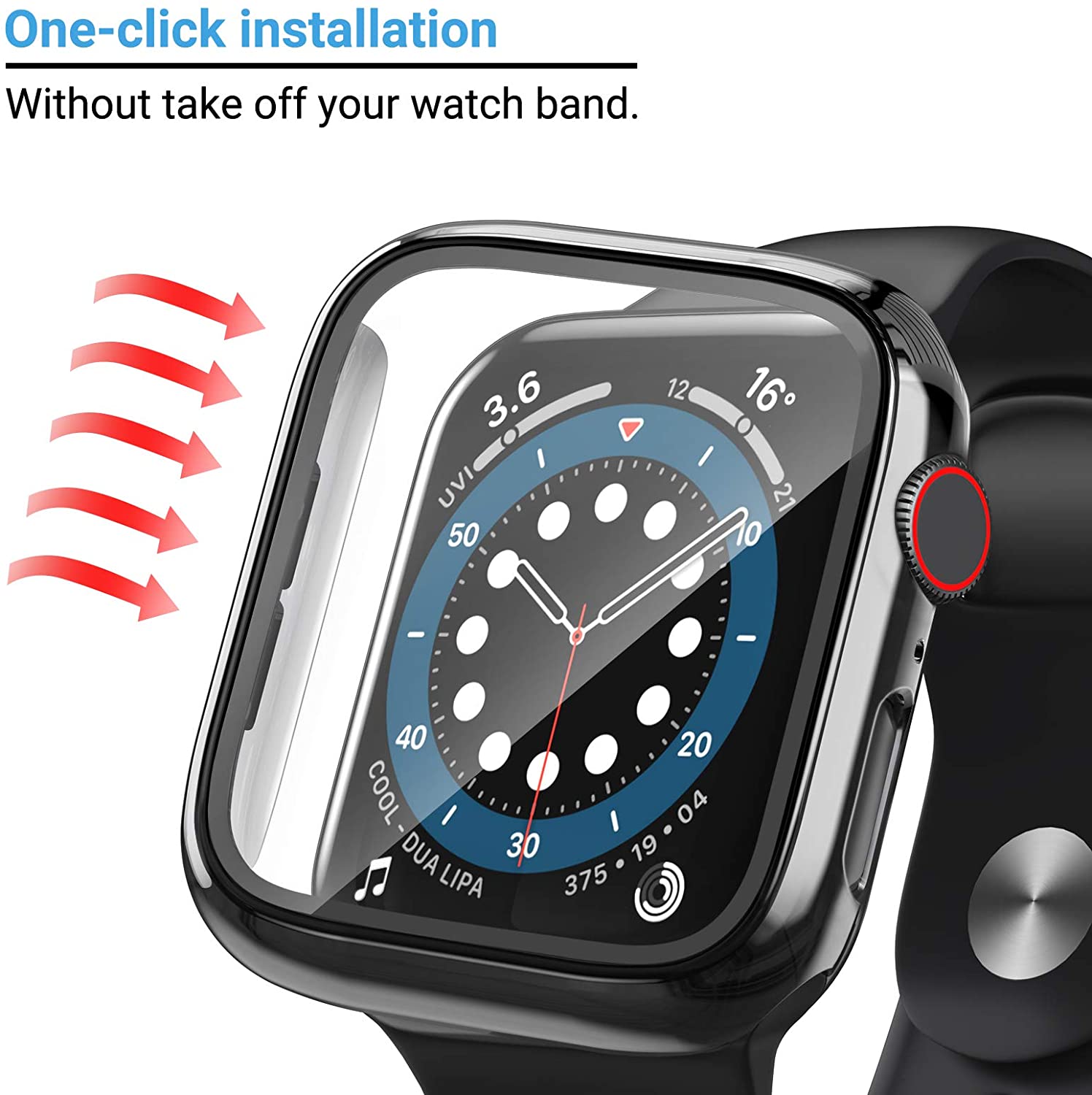 Glass+cover For Apple Watch Ca - Smartwatch Band Accessories ulasan dan harga