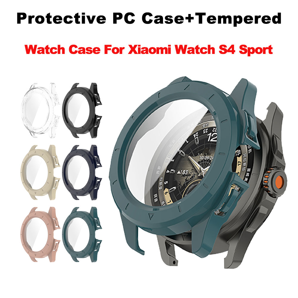 Tempered Glass + PC Case For X - Xiaomi Smartwatch S4 Accessories ulasan dan harga
