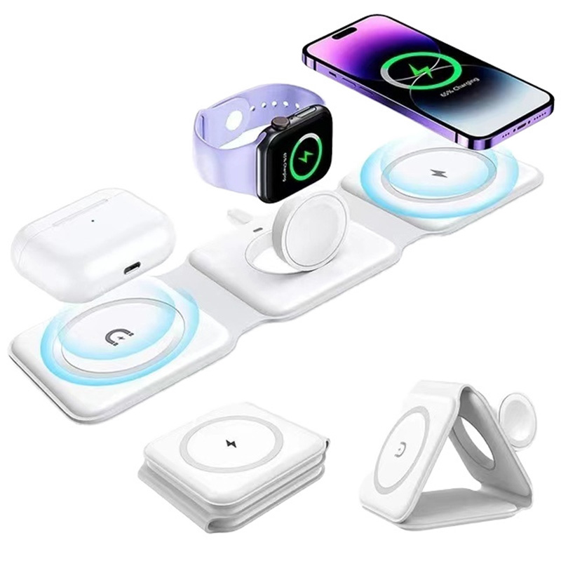 3-in-1 Magnetic Folding Wirele - Wireless Charger Watch ulasan dan harga