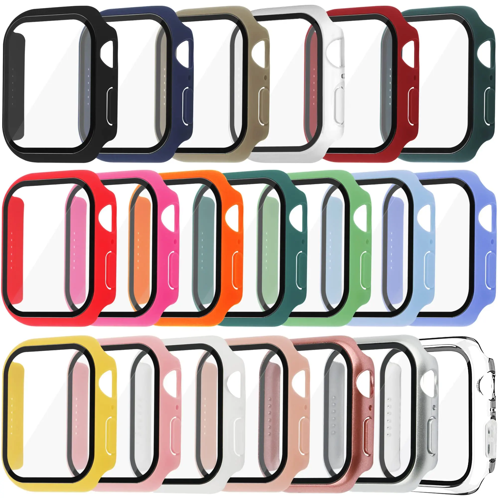 Tempered Glass+Cover For Apple - Smartwatch Band Accessories ulasan dan harga