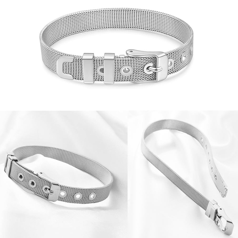 Cremation Jewelry Urn Bracelet - Stainless Mesh Band ulasan dan harga