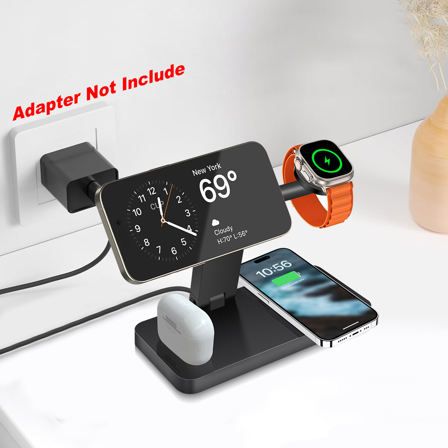 4 in 1 Magnetic Wireless Charg - Smartwatch Ac ulasan dan harga