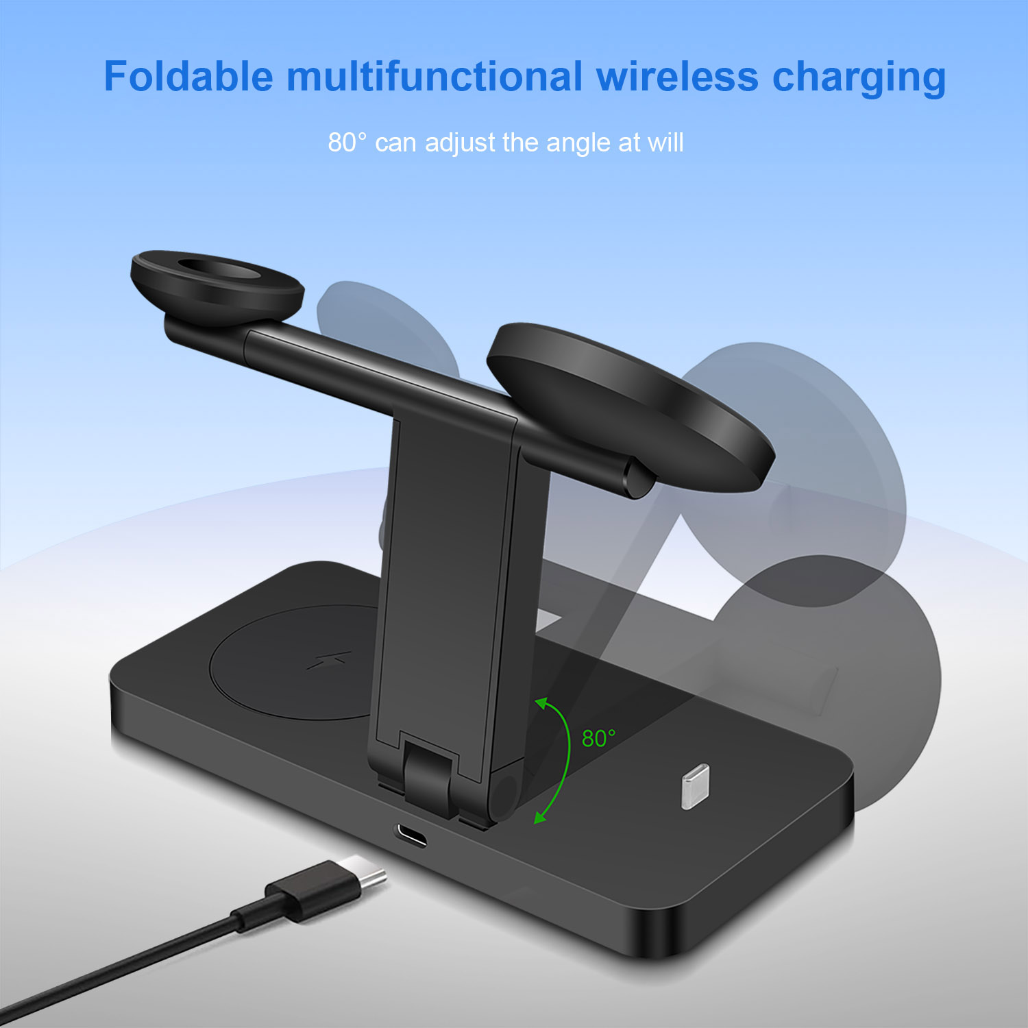 4 in 1 Magnetic Wireless Charg - Smartwatch Ac ulasan dan harga
