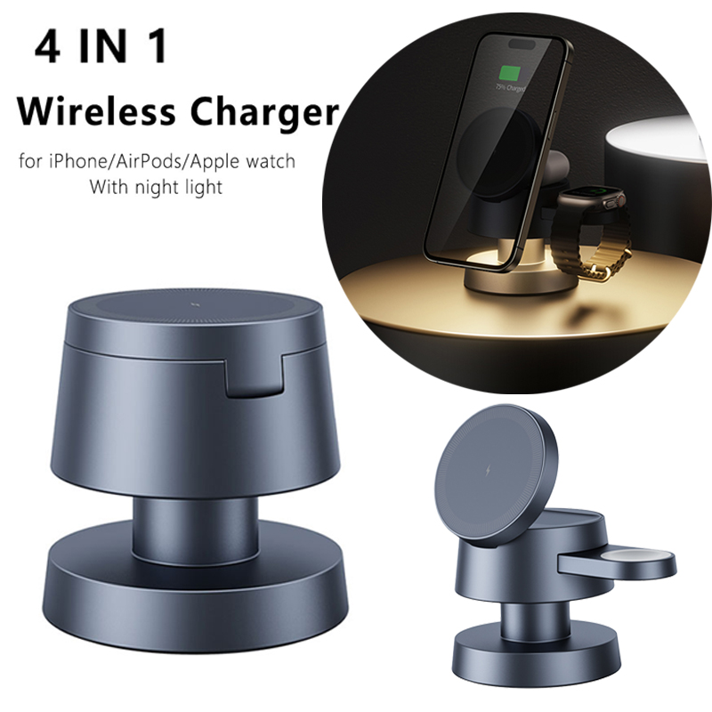 3 in 1 Wireless Charger For iP - Smartwatch Ac ulasan dan harga