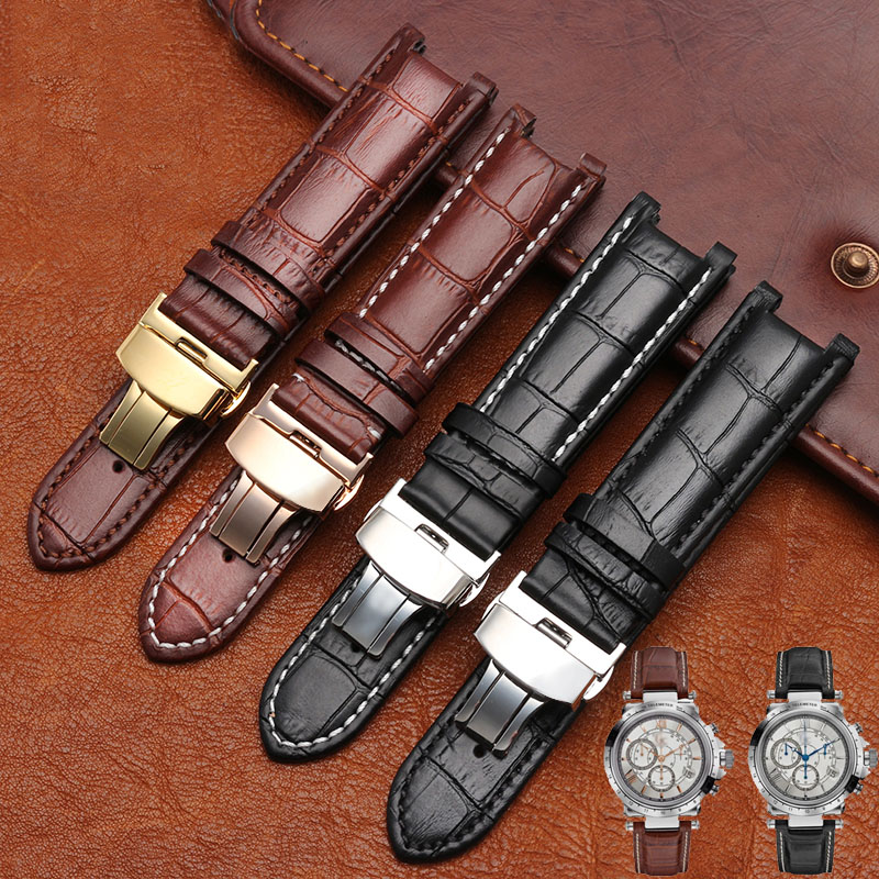 Notched Leather Watch strap 20 - Smartwatch Guess ulasan dan harga