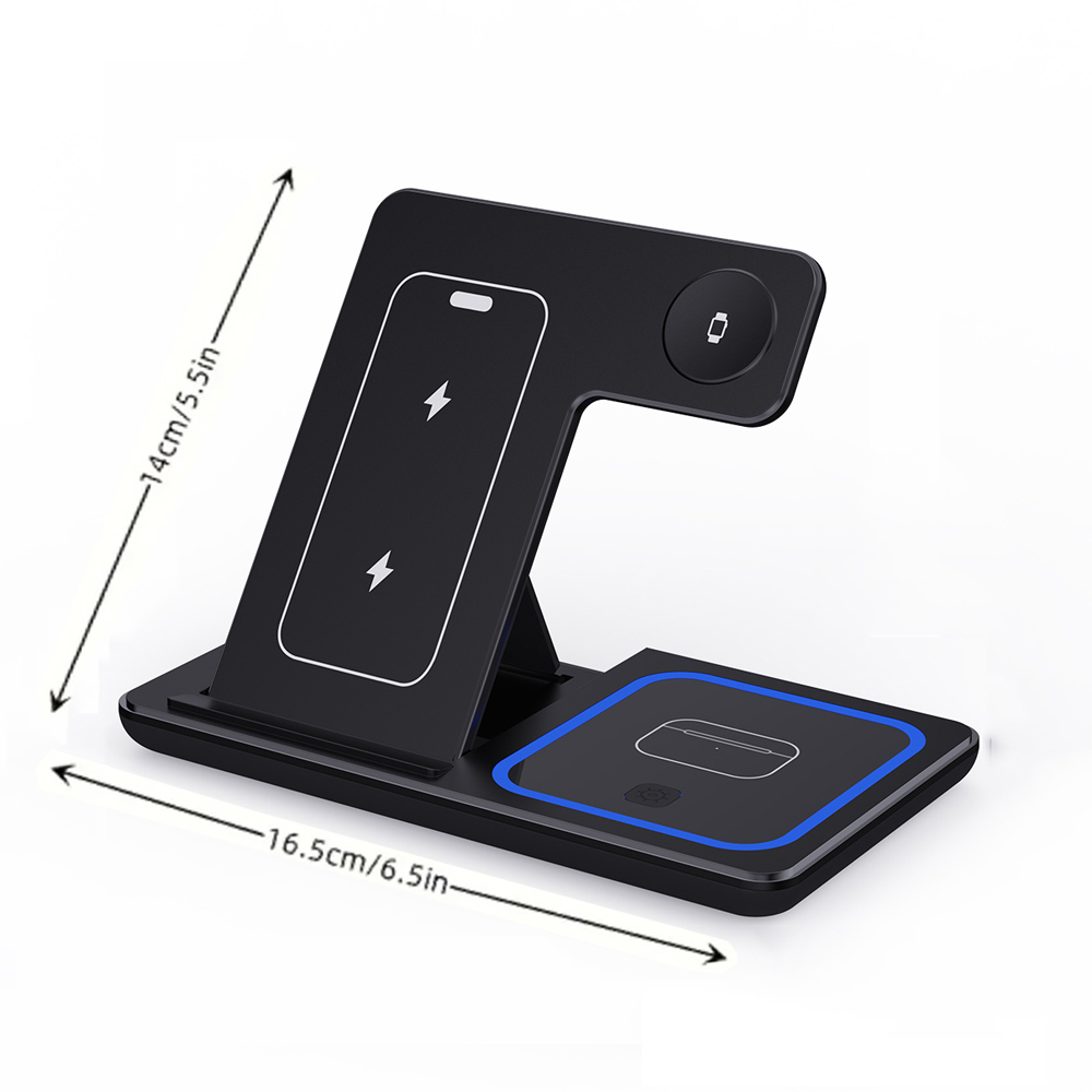 15W 3 in 1 Wireless Charger St - Smartwatch Ac ulasan dan harga