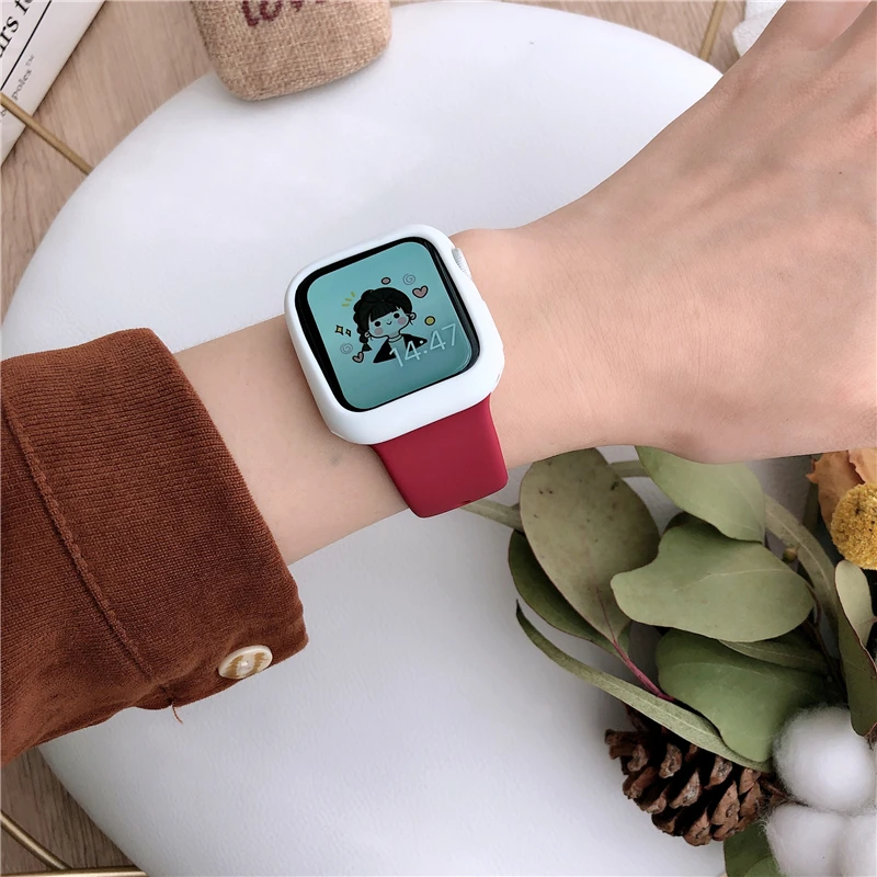 Glass+cover For Apple Watch Ca - Smartwatch Band Accessories ulasan dan harga
