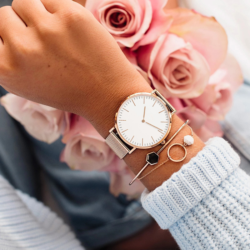 Top Brand Luxury Watches Women - Stainless Mesh Band ulasan dan harga