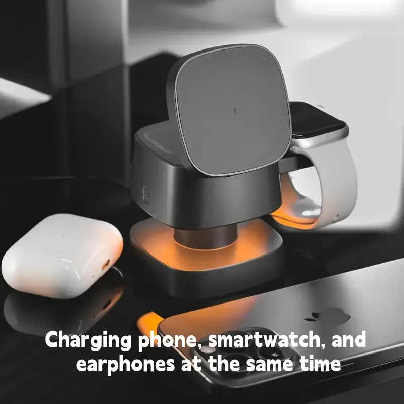 Magnetic 3 in 1 Wireless Charg - Smartwatch Ac ulasan dan harga