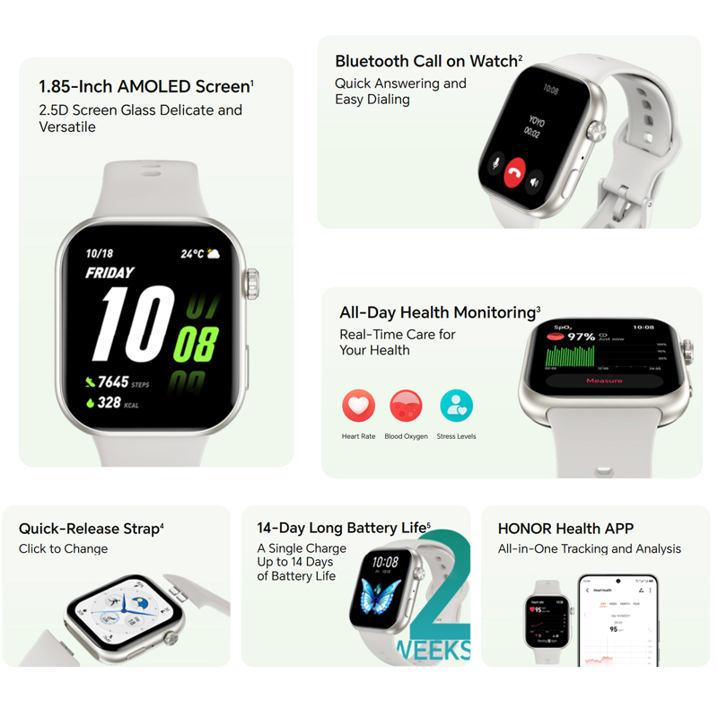 HONOR CHOICE Watch 2i Global V - Smartwatch Face ulasan dan harga