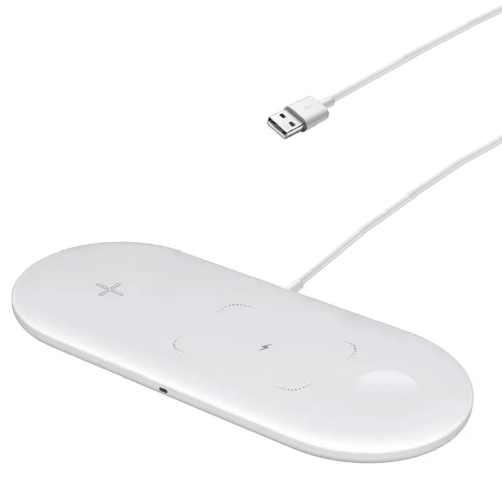 3-in-1 Wireless Charging Pad F - Wireless Charger Watch ulasan dan harga