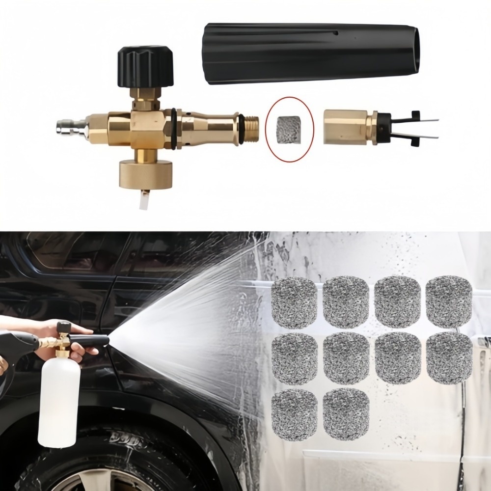 6pcs Car Wash High Density Foa - Stainless Mesh Band ulasan dan harga