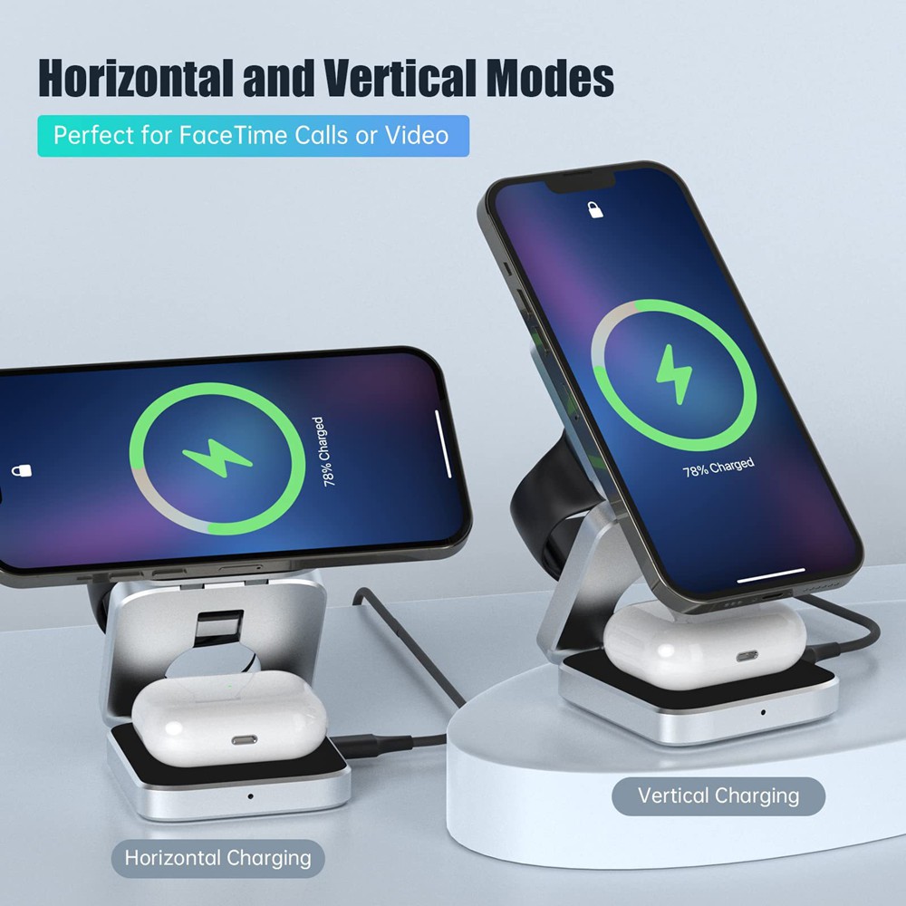 Foldable Magnetic Wireless Cha - Wireless Charger Watch ulasan dan harga