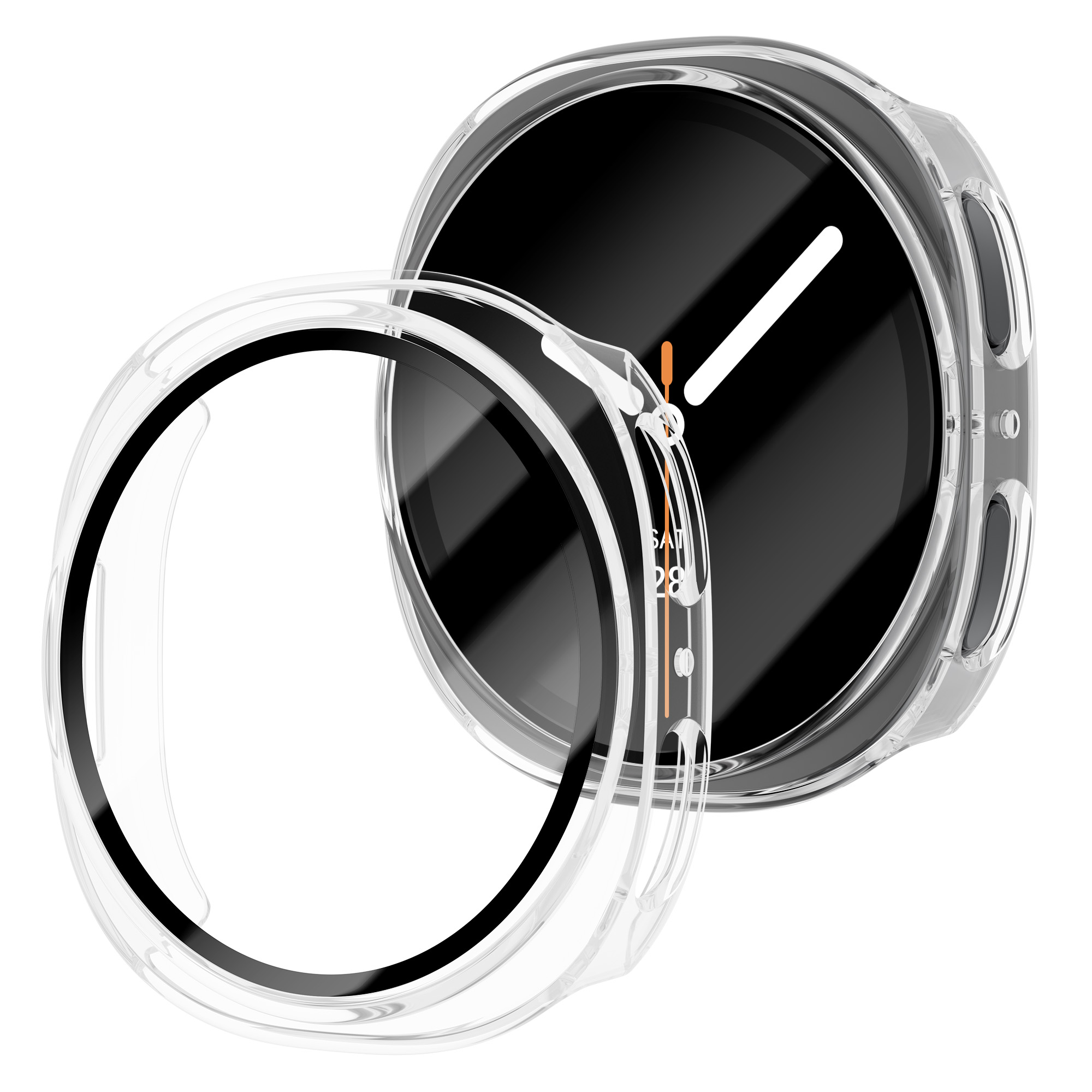 Tempered Glass+PC Case For Sam - Samsung Smartwatch Accessories ulasan dan harga