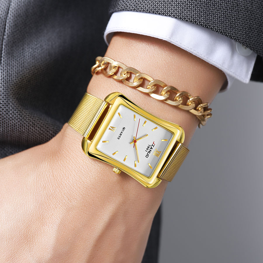 2024 New Trendy Men's Square W - Stainless Mesh Band ulasan dan harga