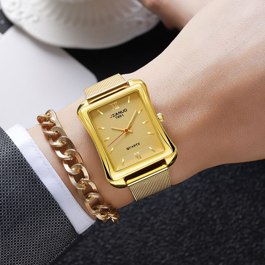 2024 New Trendy Men's Square W - Stainless Mesh Band ulasan dan harga