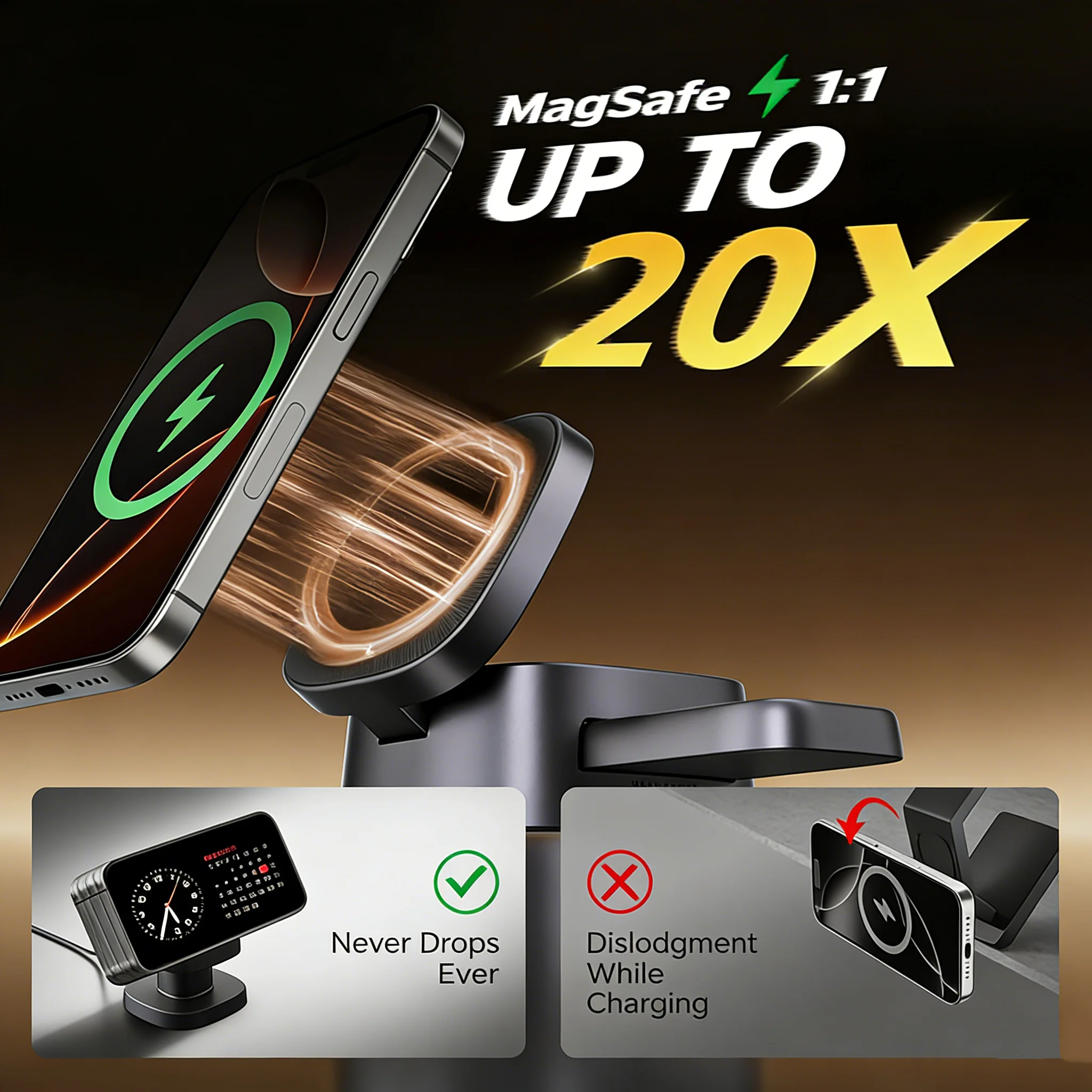 TIMESS Night Light Mashroom Wi - Wireless Charger Watch ulasan dan harga