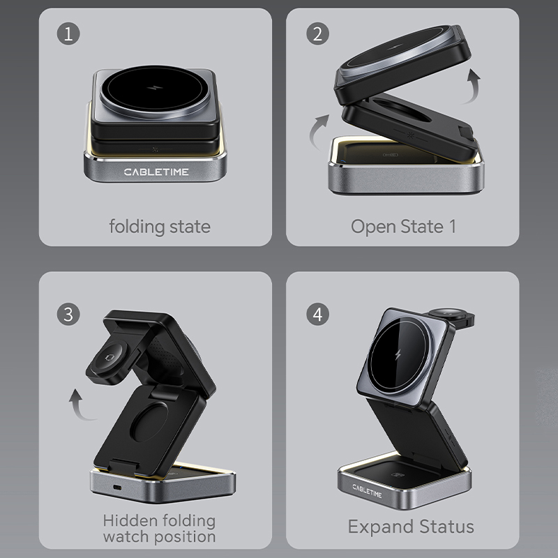 CABLETIME Foldable Magnetic 3  - Smartwatch Ac ulasan dan harga
